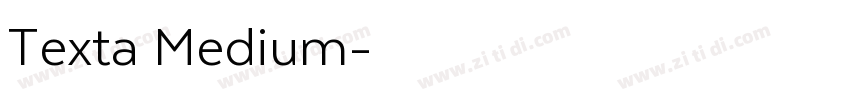 Texta Medium字体转换